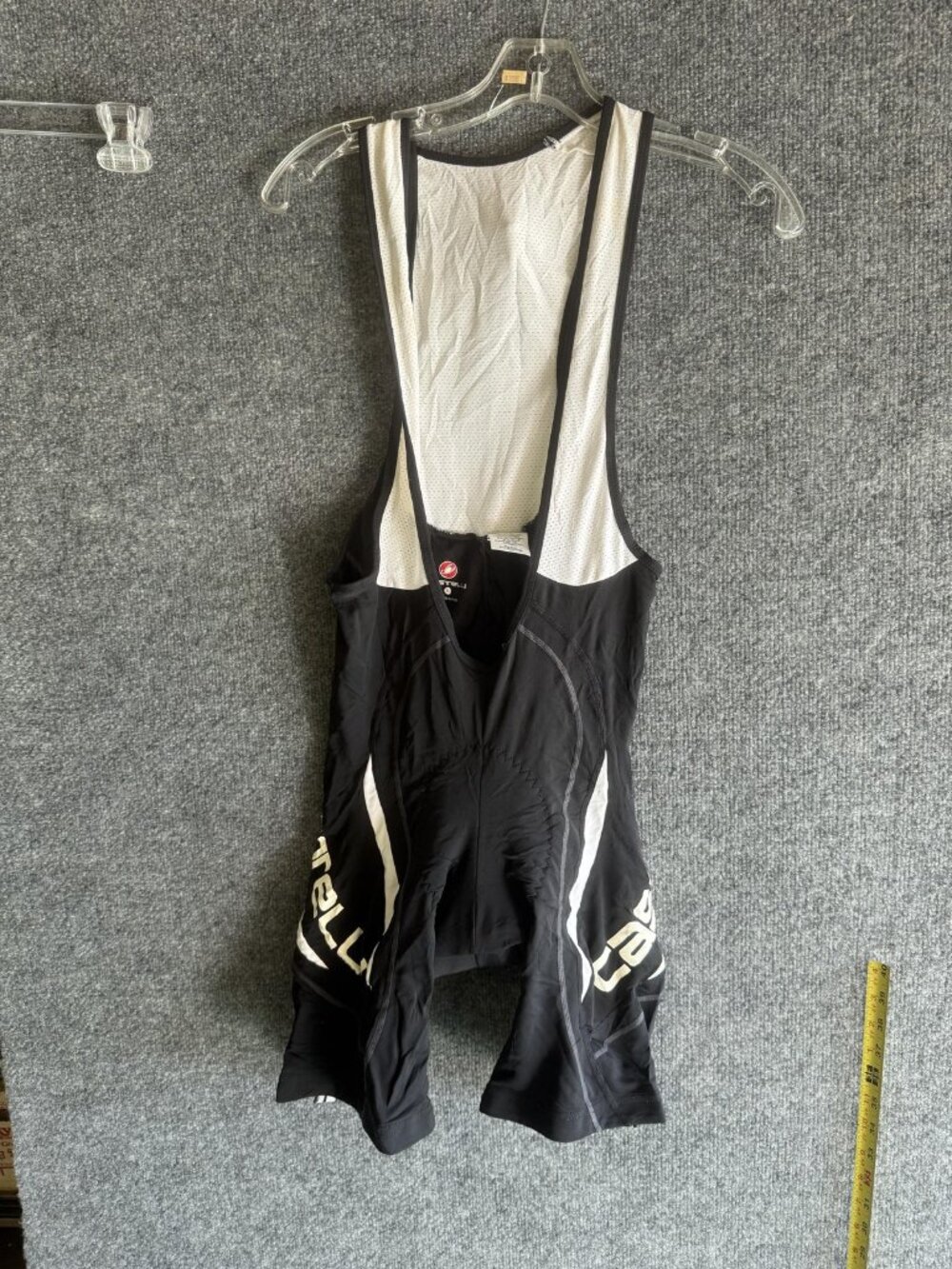 Castelli Cycling Bib Shorts Mens XL Black Padded Mesh Straps Bike Chamois